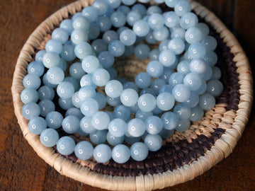 Aquamarine Stretch Bracelet – 8mm