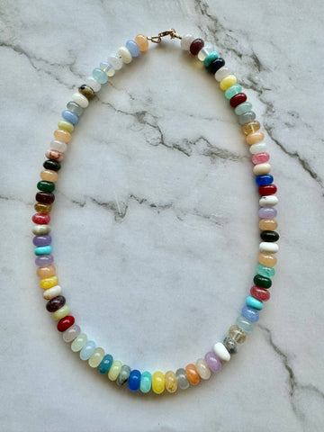 Juniper Multi-Gemstone Beaded Necklace