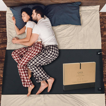 King and Queen Premium Leather Sleep Improving Grounding Mat