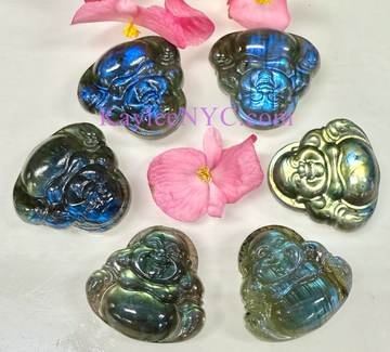 Natural Labradorite Buddha Crystal Healing Energy