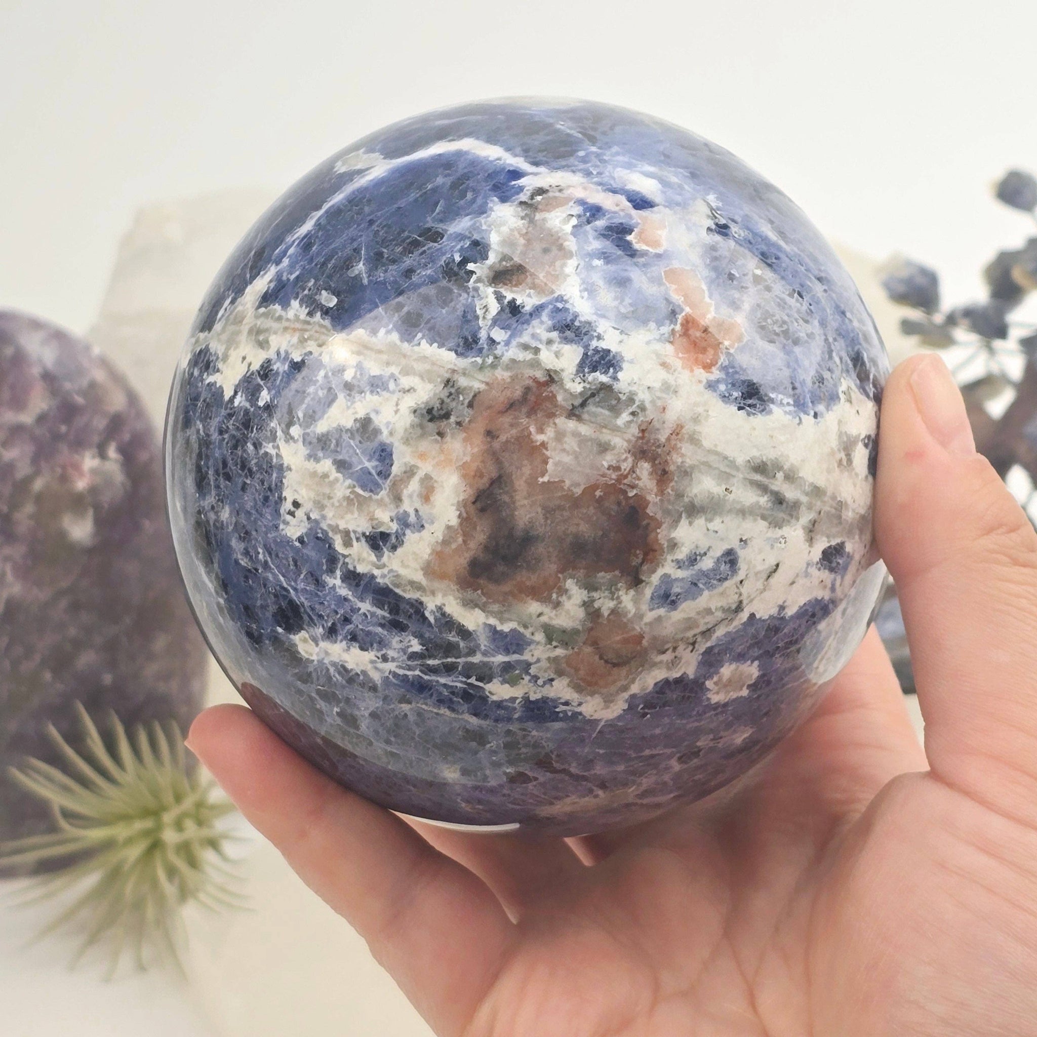 Sodalite Crystal Sphere - One-of-a-Kind