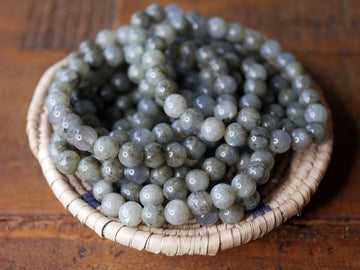 Labradorite Natural Gemstone Stretch Bracelet